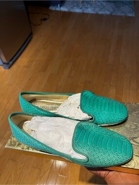 Turquoise Avec Moderation Flats
